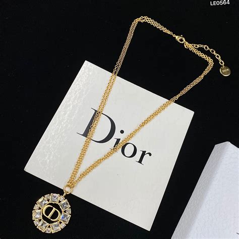 fake dior monogram necklace|genuine christian dior jewelry.